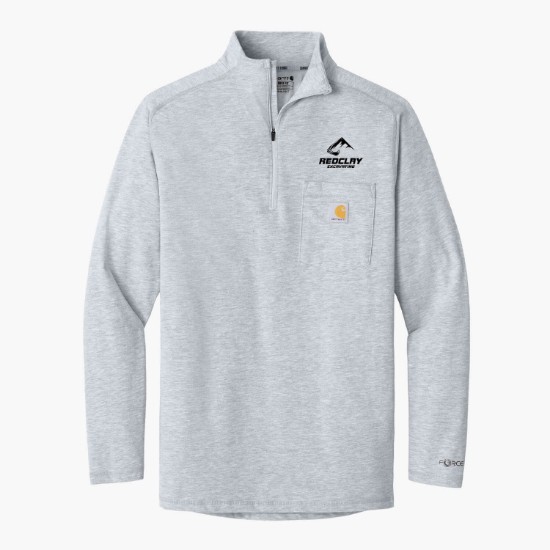 Carhartt Force® 1/4 Zip Long Sleeve Pocket T-Shirt