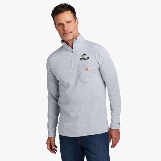 Carhartt Force® 1/4 Zip Long Sleeve Pocket T-Shirt