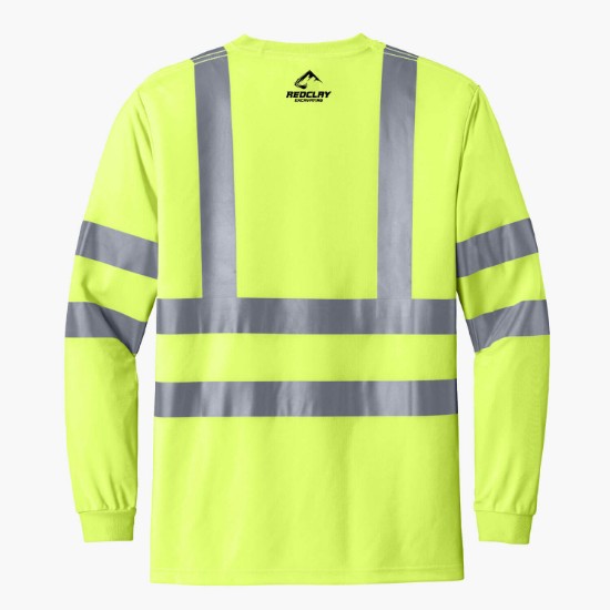 CornerStone® ANSI 107 Class 3 Snag Resistant Reflective Long Sleeve T-Shirt