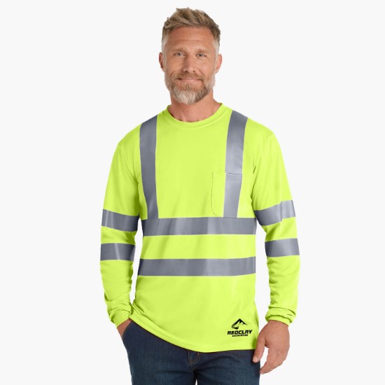 CornerStone® ANSI 107 Class 3 Snag Resistant Reflective Long Sleeve T-Shirt