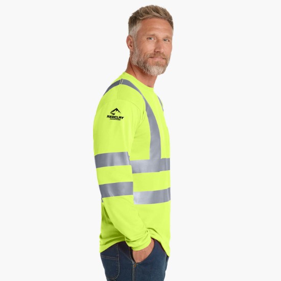 CornerStone® ANSI 107 Class 3 Snag Resistant Reflective Long Sleeve T-Shirt