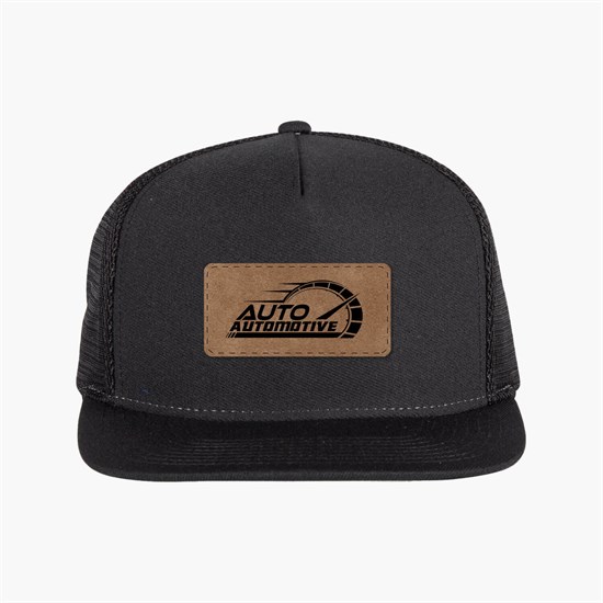 Merrimack Hat Co Knox Flat Bill Trucker Hat with Patch