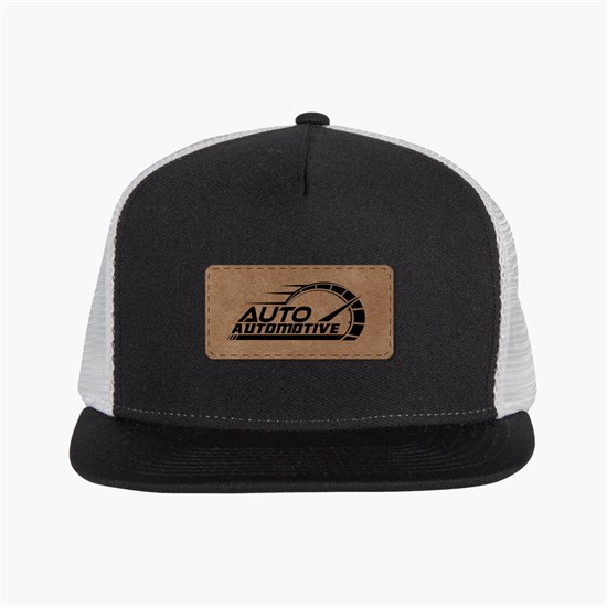 Merrimack Hat Co Knox Flat Bill Trucker Hat with Patch