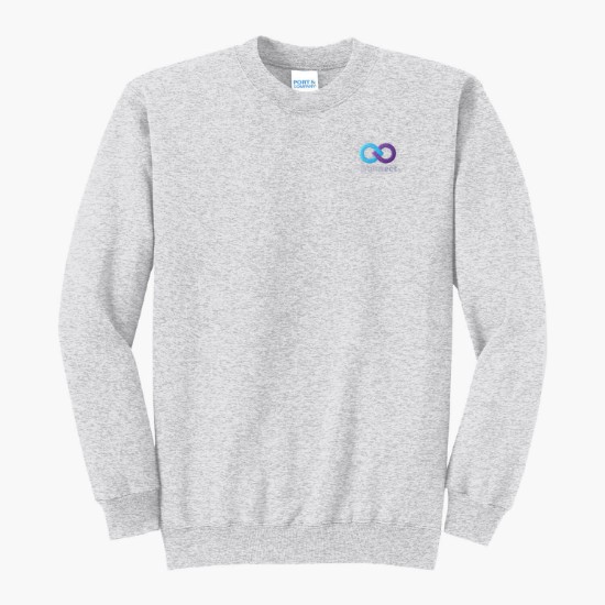 Port & Co Crewneck Sweatshirt - Embroidered