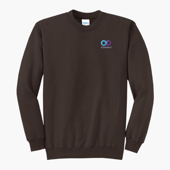 Port & Co Crewneck Sweatshirt - Embroidered