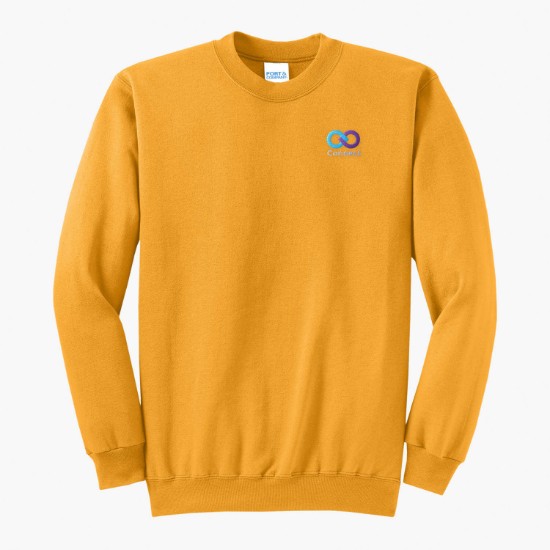 Port & Co Crewneck Sweatshirt - Embroidered