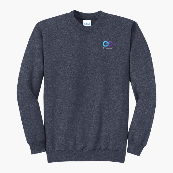 Port & Co Crewneck Sweatshirt - Embroidered