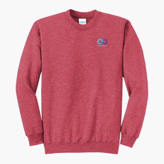 Port & Co Crewneck Sweatshirt - Embroidered