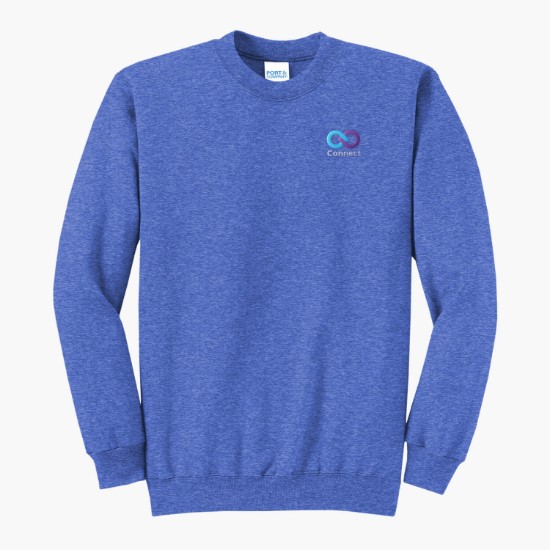 Port & Co Crewneck Sweatshirt - Embroidered