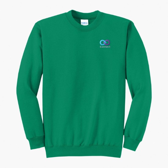Port & Co Crewneck Sweatshirt - Embroidered