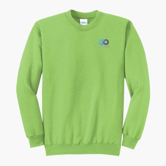 Port & Co Crewneck Sweatshirt - Embroidered