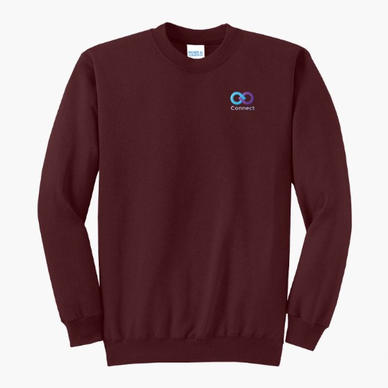 Port & Co Crewneck Sweatshirt - Embroidered