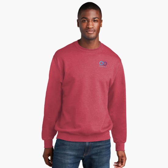 Port & Co Crewneck Sweatshirt - Embroidered