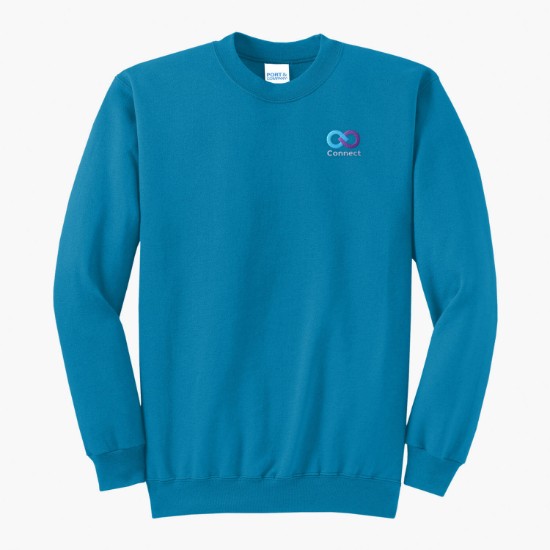 Port & Co Crewneck Sweatshirt - Embroidered