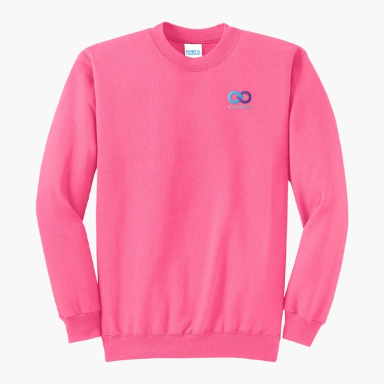 Port & Co Crewneck Sweatshirt - Embroidered
