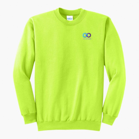 Port & Co Crewneck Sweatshirt - Embroidered