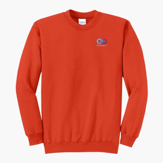 Port & Co Crewneck Sweatshirt - Embroidered