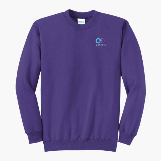 Port & Co Crewneck Sweatshirt - Embroidered