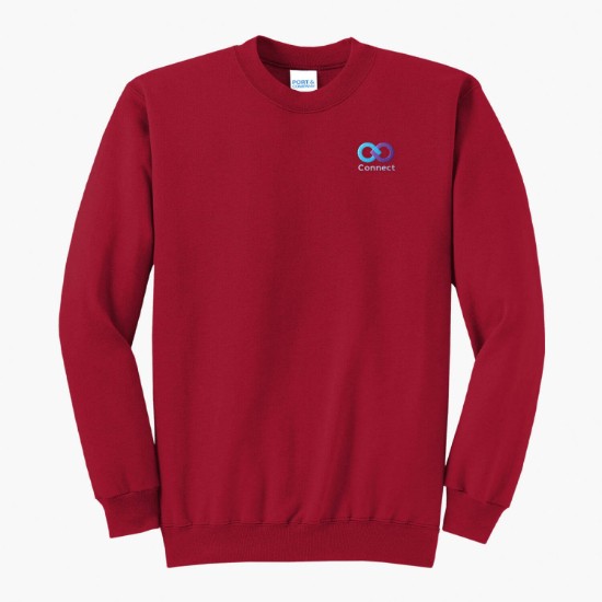 Port & Co Crewneck Sweatshirt - Embroidered