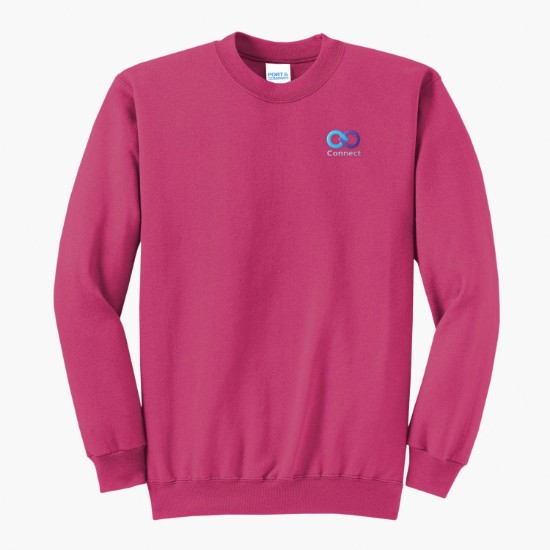 Port & Co Crewneck Sweatshirt - Embroidered