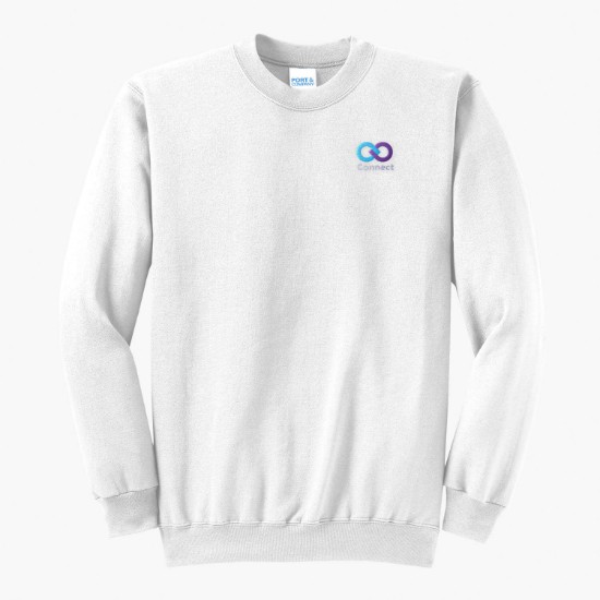 Port & Co Crewneck Sweatshirt - Embroidered
