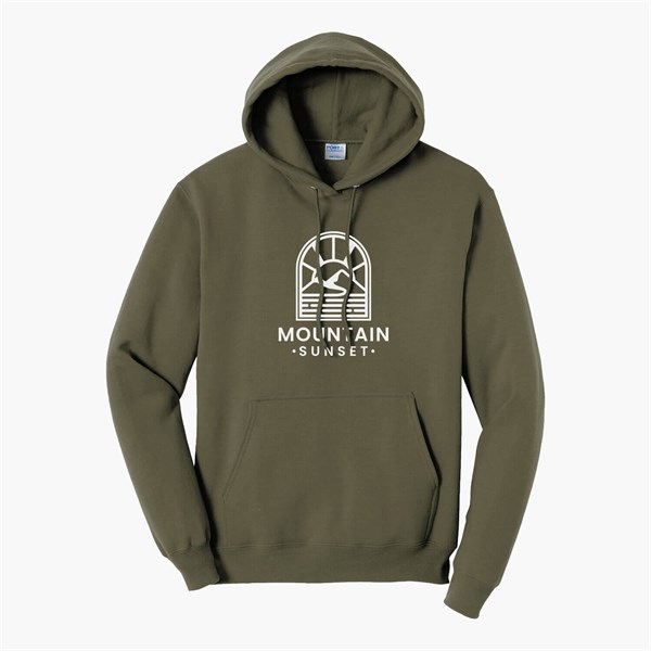 Port & Co Hooded Sweatshirt - Silkscreened