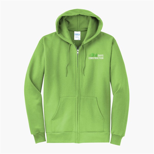Port & Co Full-Zip Hooded Sweatshirt - Embroidered