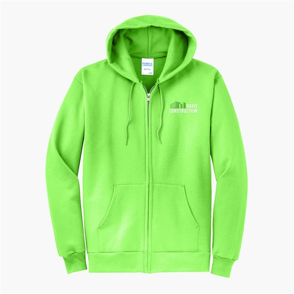 Port & Co Full-Zip Hooded Sweatshirt - Embroidered
