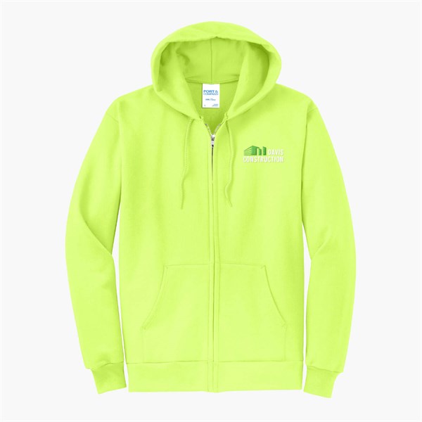 Port & Co Full-Zip Hooded Sweatshirt - Embroidered