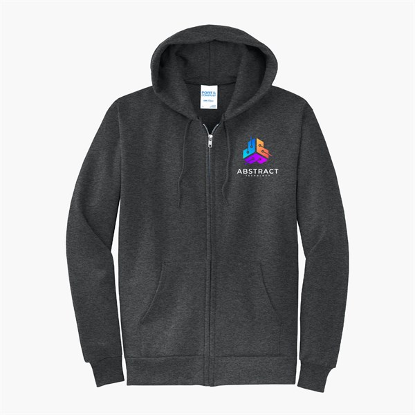 Port & Co Full-Zip Hooded Sweatshirt - Full Color