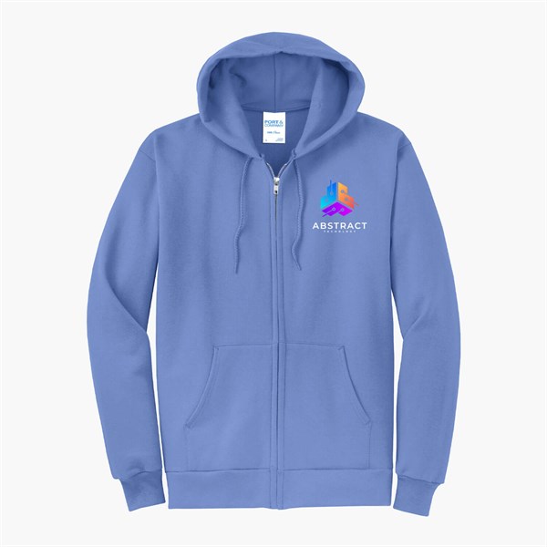 Port & Co Full-Zip Hooded Sweatshirt - Full Color