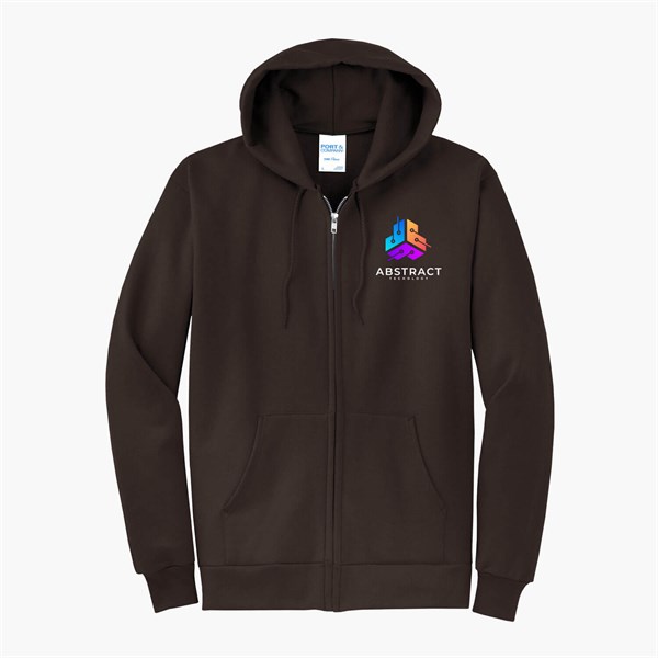 Port & Co Full-Zip Hooded Sweatshirt - Full Color