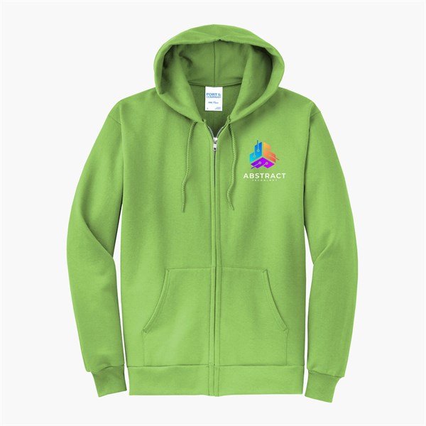 Port & Co Full-Zip Hooded Sweatshirt - Full Color
