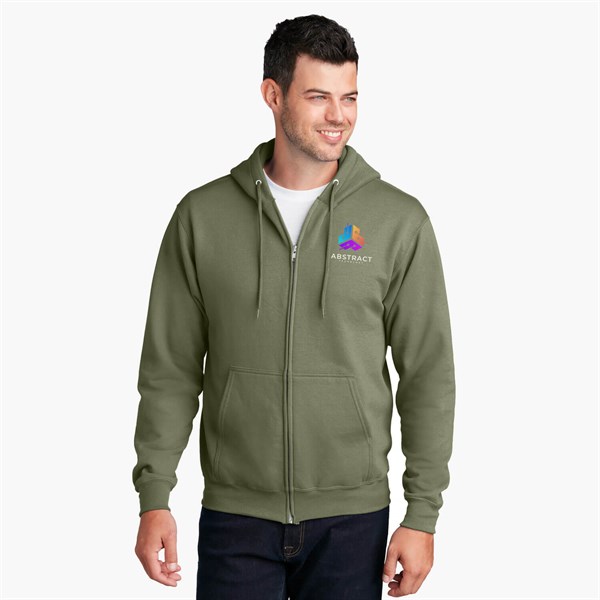 Port & Co Full-Zip Hooded Sweatshirt - Full Color