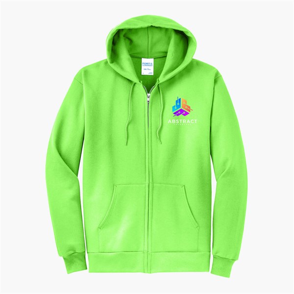 Port & Co Full-Zip Hooded Sweatshirt - Full Color