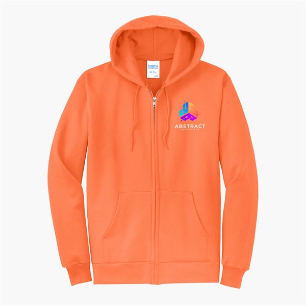 Port & Co Full-Zip Hooded Sweatshirt - Full Color