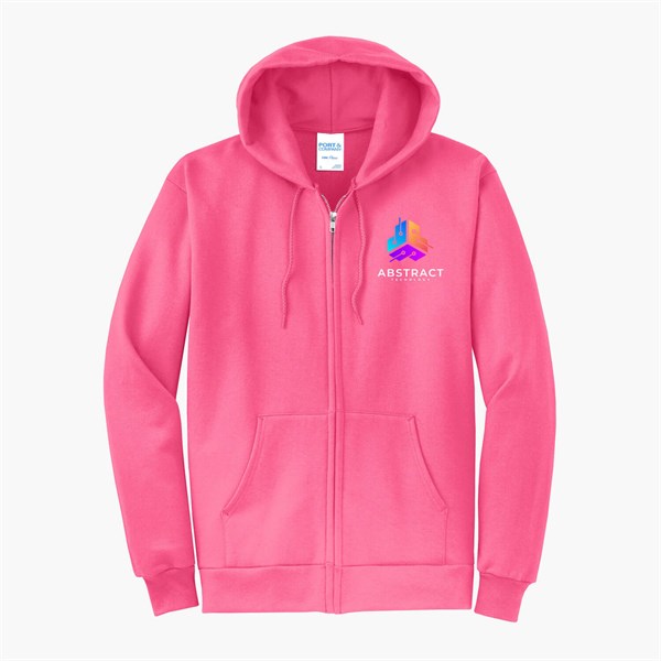Port & Co Full-Zip Hooded Sweatshirt - Full Color