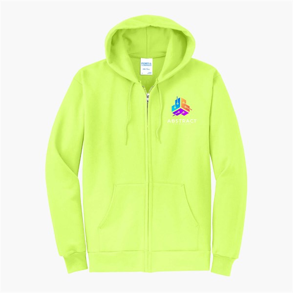 Port & Co Full-Zip Hooded Sweatshirt - Full Color