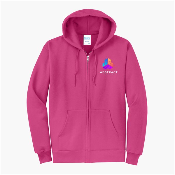 Port & Co Full-Zip Hooded Sweatshirt - Full Color