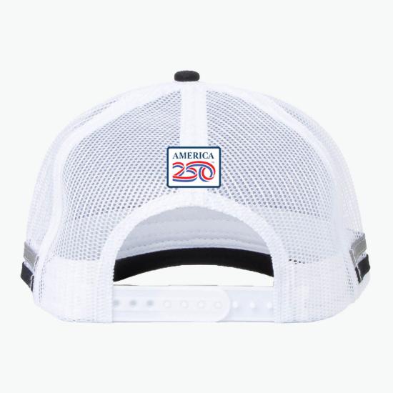 America 250 Striped Trucker Hat