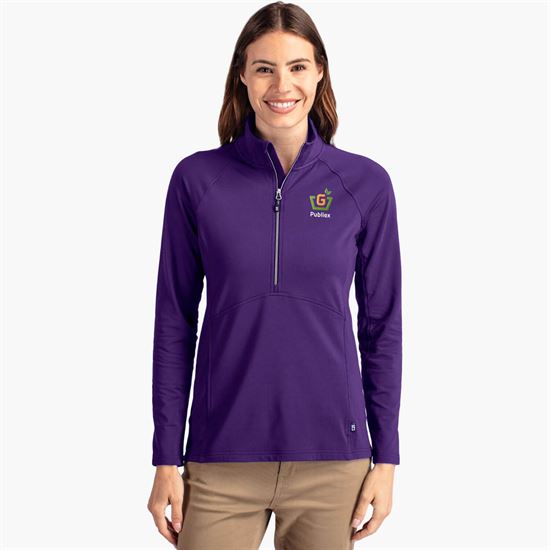 Cutter & Buck Adapt Eco Knit 1/4 Zip Pullover - Women's