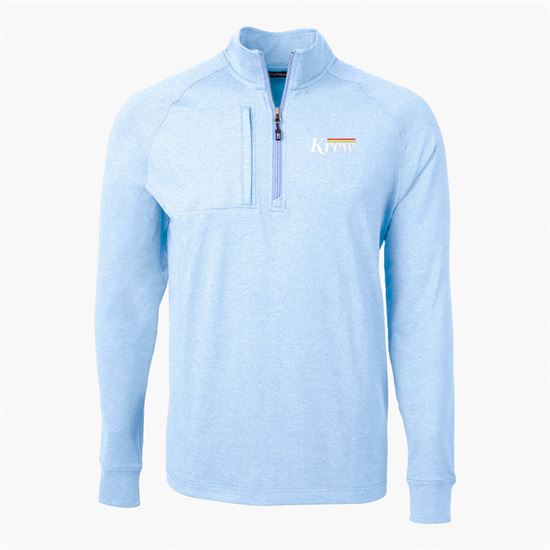 Cutter & Buck Adapt Eco Heather Knit 1/4 Zip Pullover - Men's
