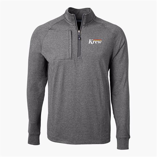 Cutter & Buck Adapt Eco Heather Knit 1/4 Zip Pullover - Men's