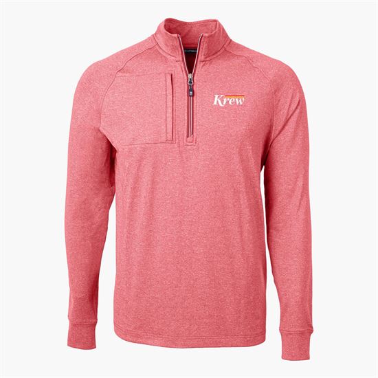 Cutter & Buck Adapt Eco Heather Knit 1/4 Zip Pullover - Men's