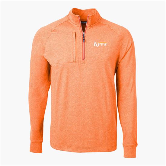 Cutter & Buck Adapt Eco Heather Knit 1/4 Zip Pullover - Men's