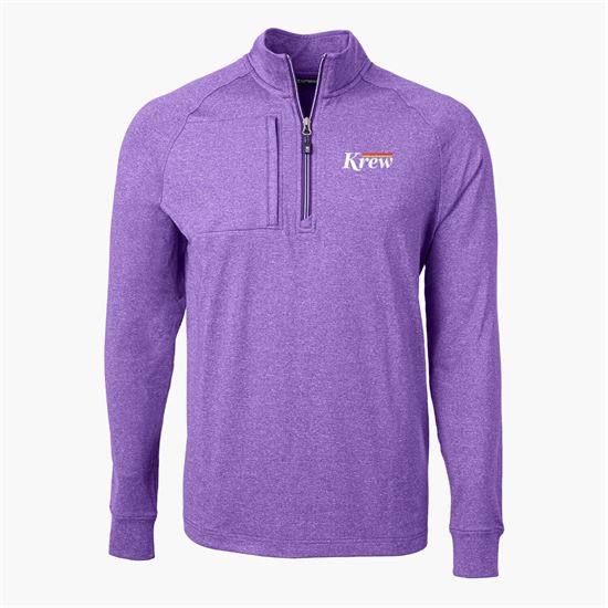 Cutter & Buck Adapt Eco Heather Knit 1/4 Zip Pullover - Men's