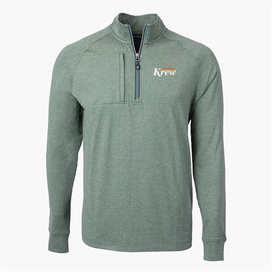 Cutter & Buck Adapt Eco Heather Knit 1/4 Zip Pullover - Men's