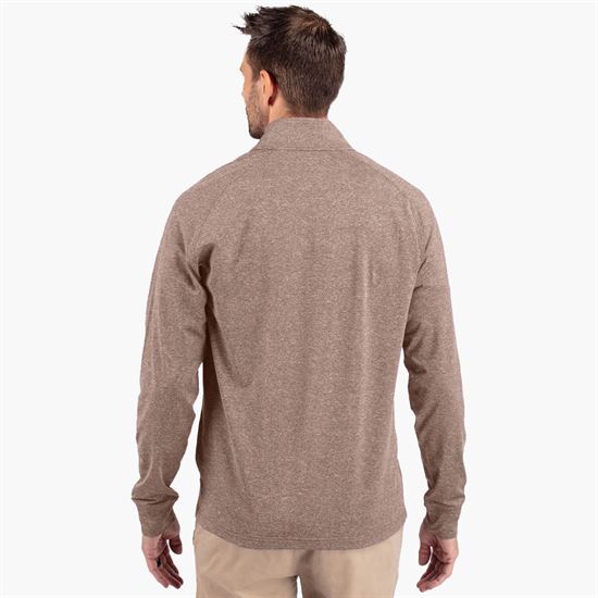 Cutter & Buck Adapt Eco Heather Knit 1/4 Zip Pullover - Men's