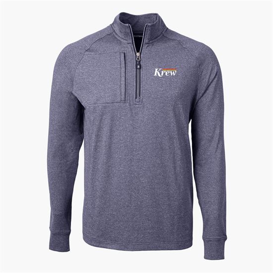 Cutter & Buck Adapt Eco Heather Knit 1/4 Zip Pullover - Men's