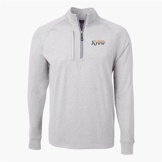 Cutter & Buck Adapt Eco Heather Knit 1/4 Zip Pullover - Men's